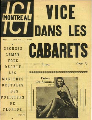Ici Montréal 9 mai 1953, page couverture